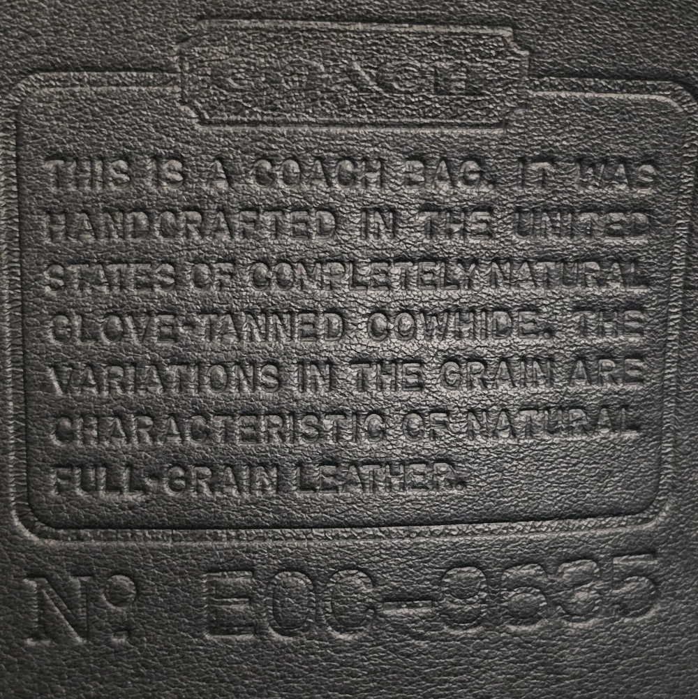 Vintage Coach Convertible Clutch Crossbody Black USA Glove Tanned Y2K Minimalist - Picture 2 of 16